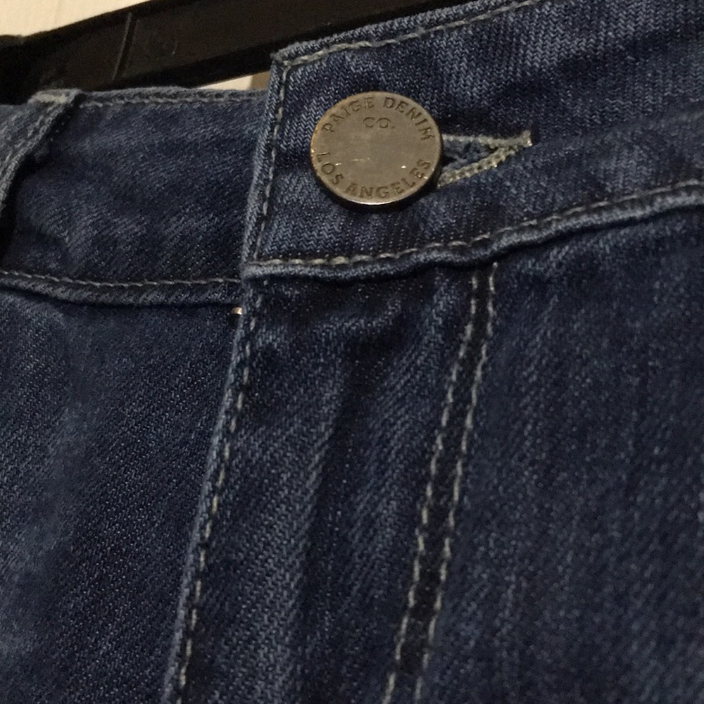 PAIGE distressed straight leg jeans - Picture 5 of 9